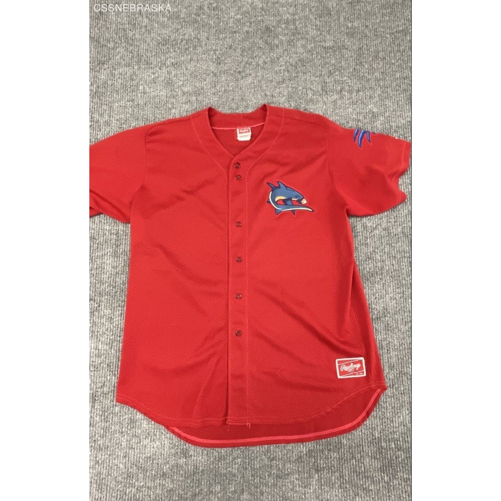 Rawlings Clearwater Threshers MiLB Baseball Jersey Red Mesh Men XXL HBBJ67